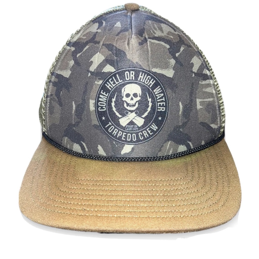 Rare! Patagonia Torpedo Crew Come Hell Or High Water Mesh Back Trucker Hat